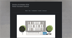 Desktop Screenshot of bluebox-architekten.de