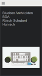 Mobile Screenshot of bluebox-architekten.de